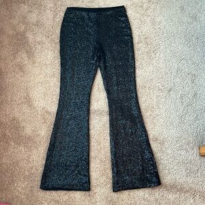 NWT Athena Marie Sequin Flare Pants